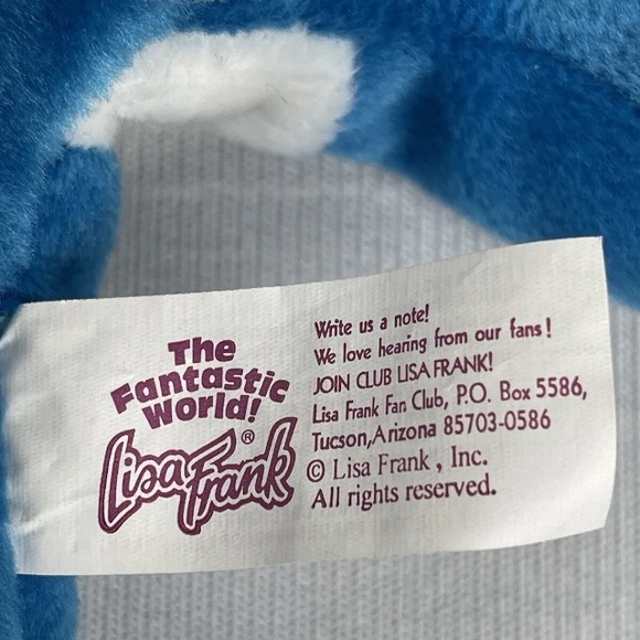 Lisa Frank Blue Boopsidoodle Bunny Beenie Baby! 💕✨ - Picture 6 of 9